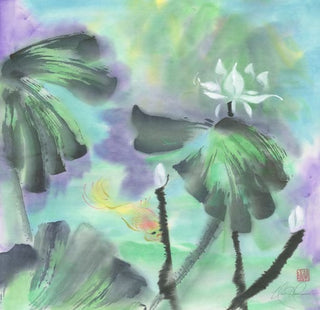 lotus and fish