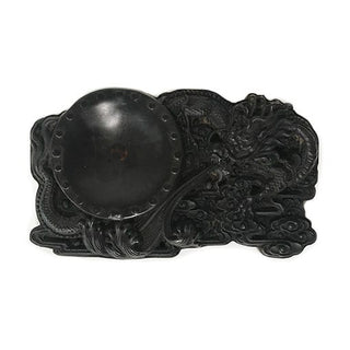 Inkstone with Dragon Carving